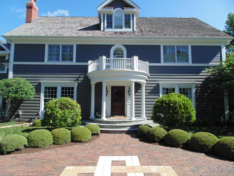 house exterior with landscaping