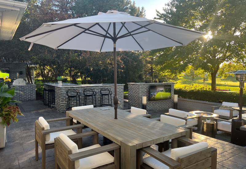 Western DuPage Landscaping designed a landscape for a house in DuPage County, IL